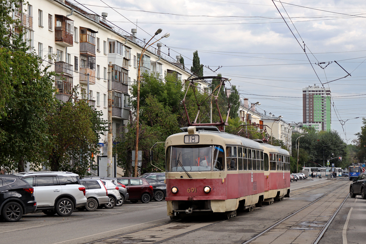 Yekaterinburg, Tatra T3SU # 691
