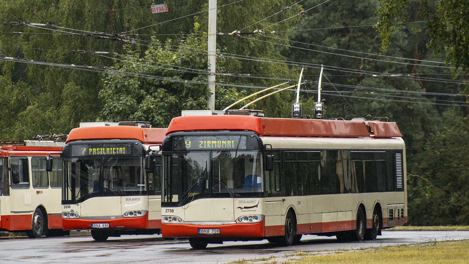 Вильнюс, Solaris Trollino II 15 AC № 2708; Вильнюс — Временные плановые изменения движения