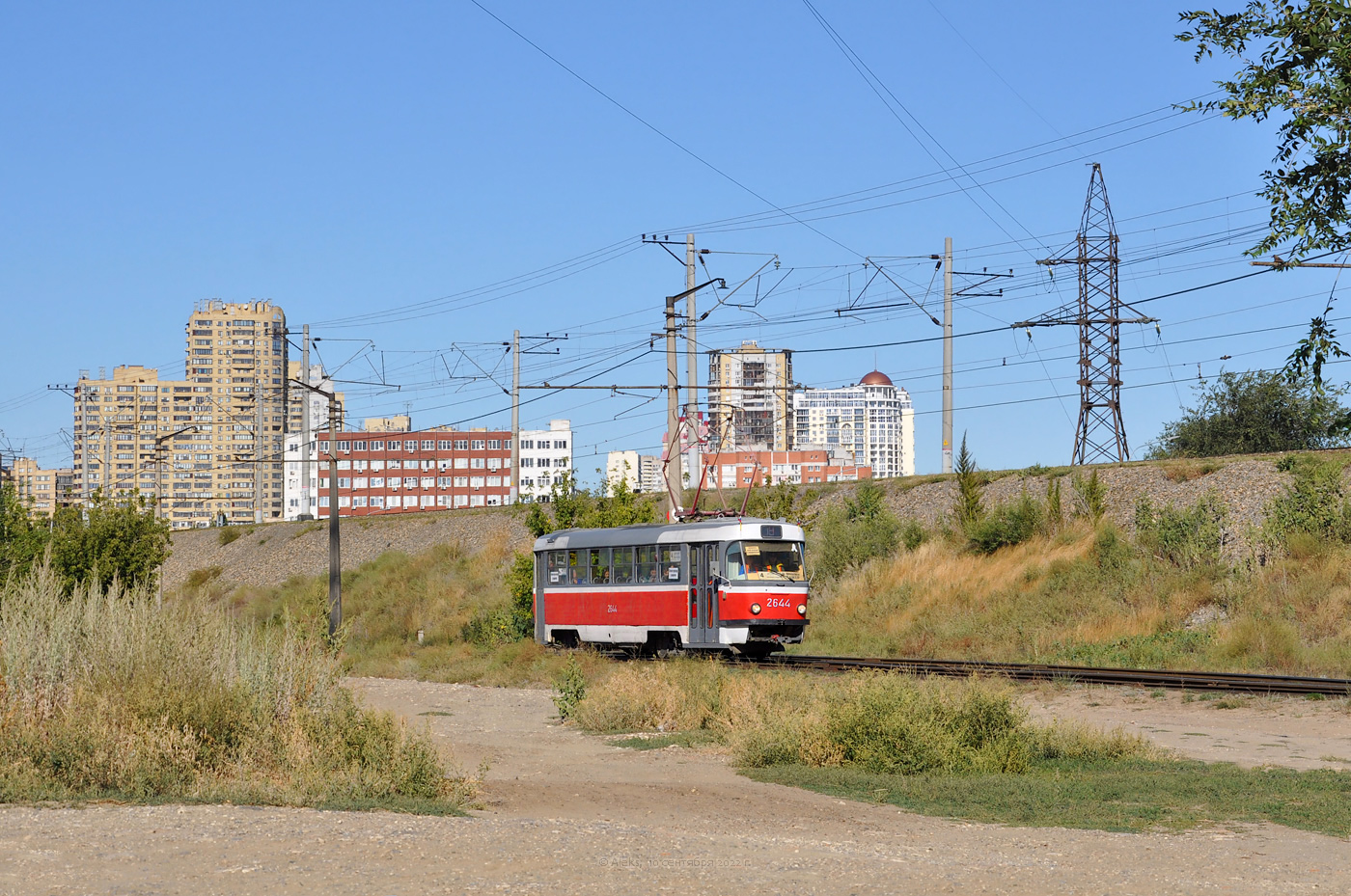 Волгоград, Tatra T3SU (двухдверная) № 2644