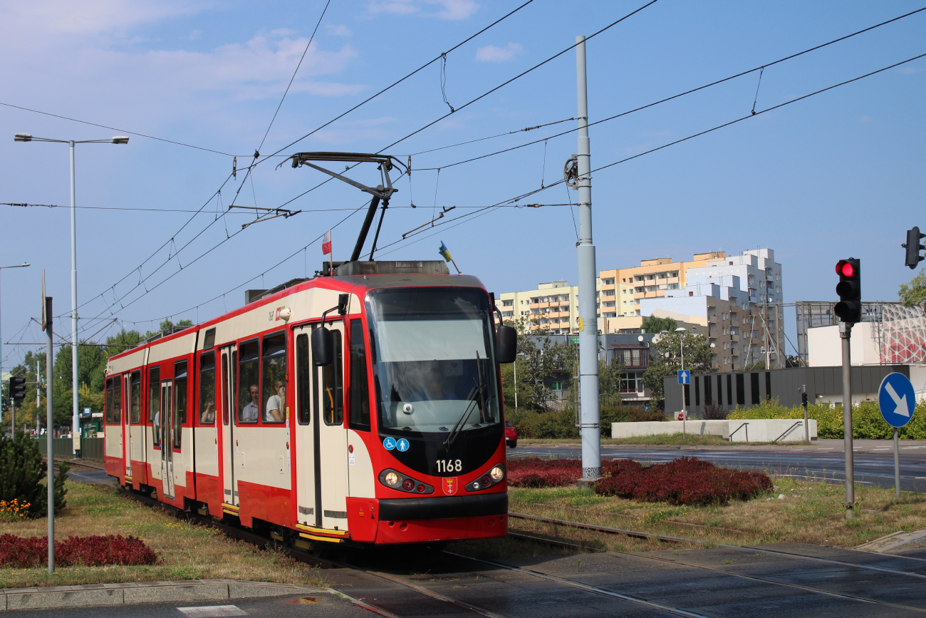 Gdańsk, Duewag N8C-MF 18 Nr. 1168 Gdańsk, Duewag N8C-MF 18 Nr. 1168