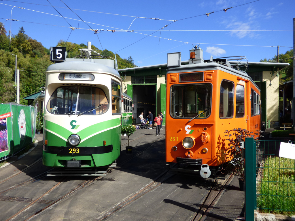 Грац, SGP Type E1 № 293; Грац, SGP M2d № 251