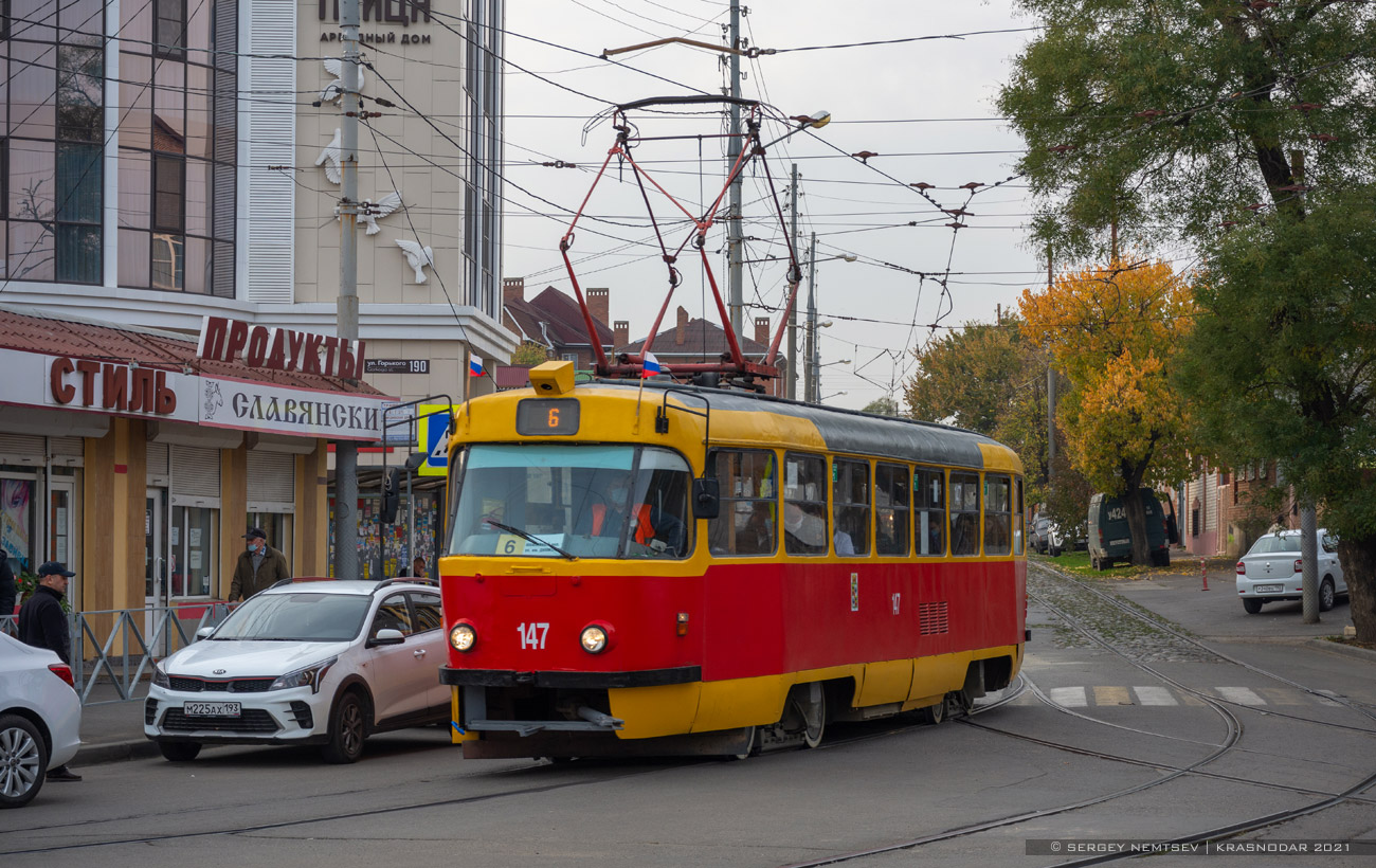 Краснодар, Tatra T3SU № 147