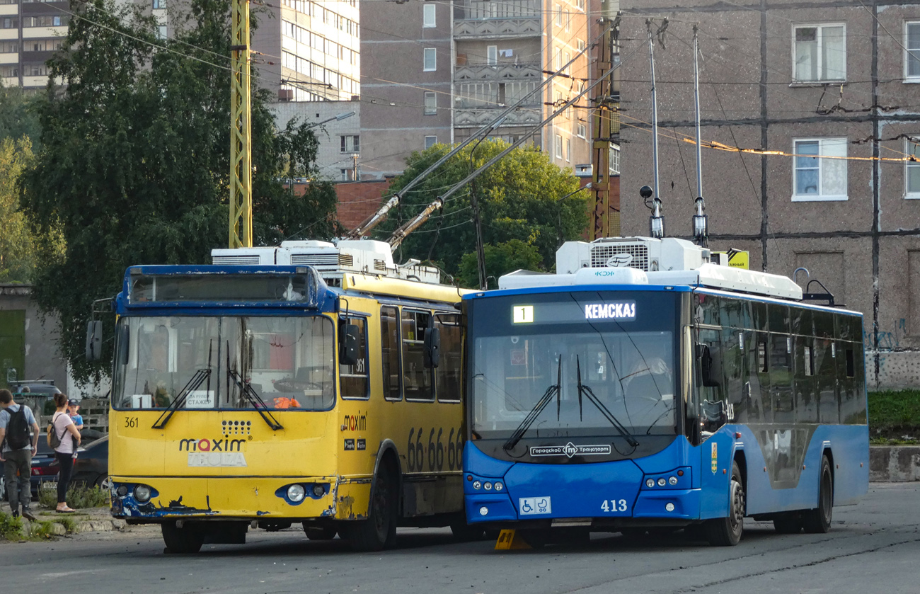 Петрозаводск, ЗиУ-682Г-016.02 № 361; Петрозаводск, ВМЗ-5298.01 «Авангард» № 413