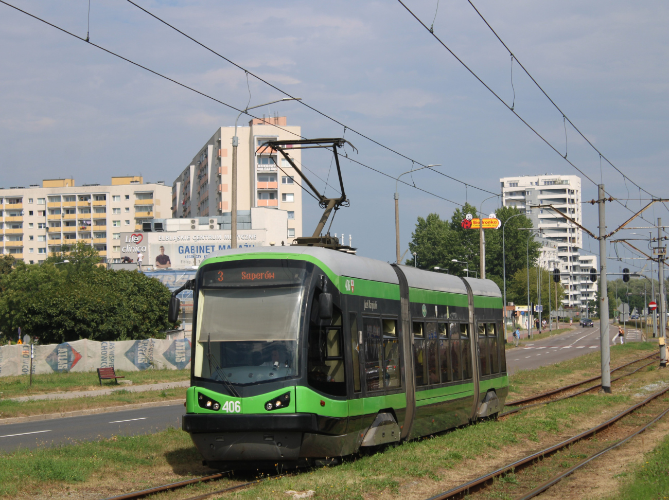 Эльблонг, PESA Tramicus 121N № 406