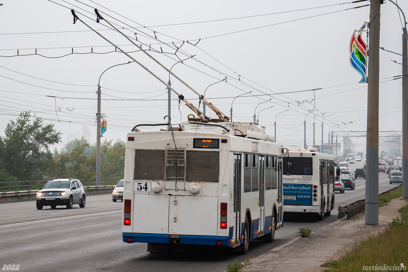 Омск, Тролза-5275.03 «Оптима» № 54