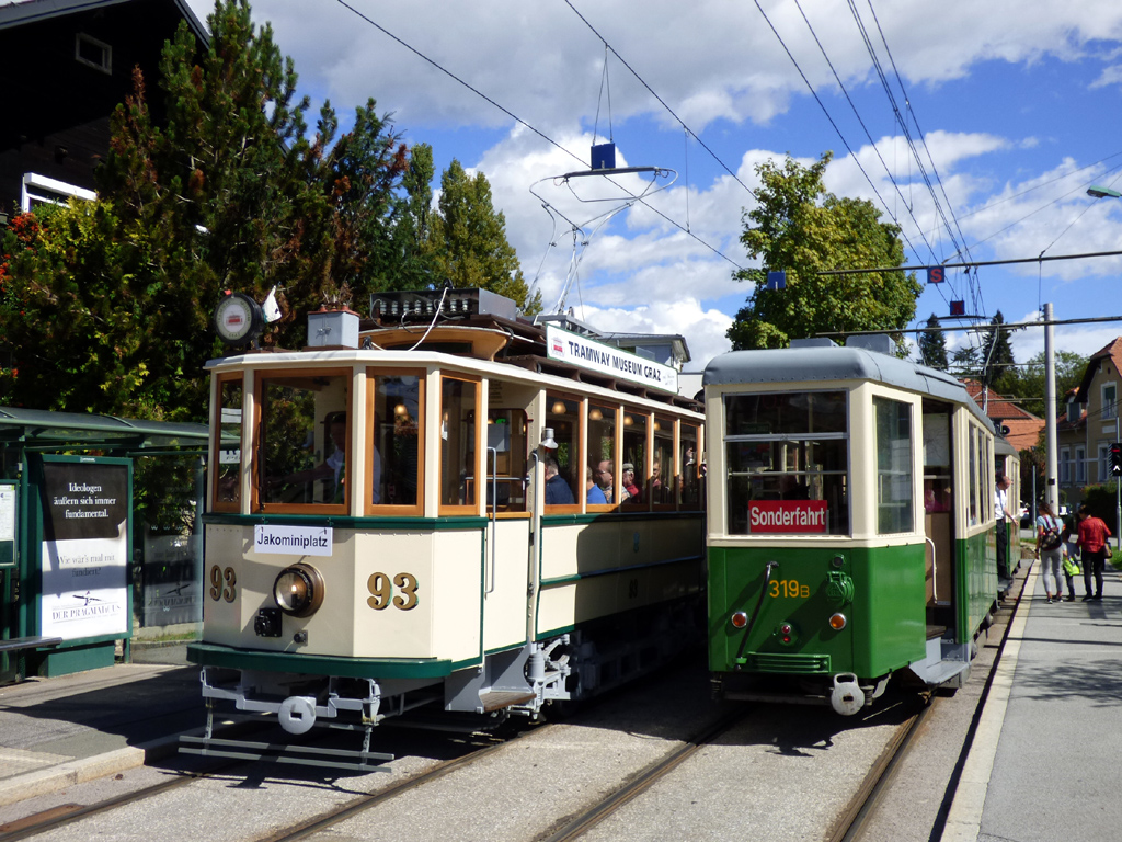 Грац, Двухосный моторный Graz № 93; Грац, Двухосный прицепной SGP № 319B
