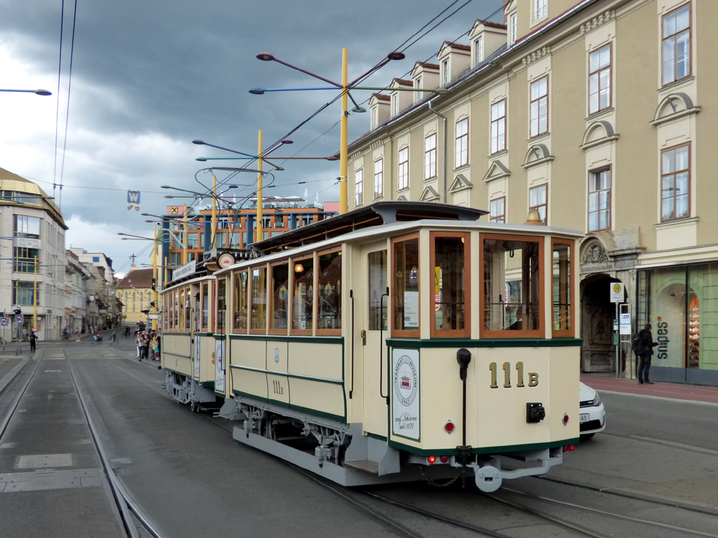 Грац, Двухосный прицепной вагон № 111B