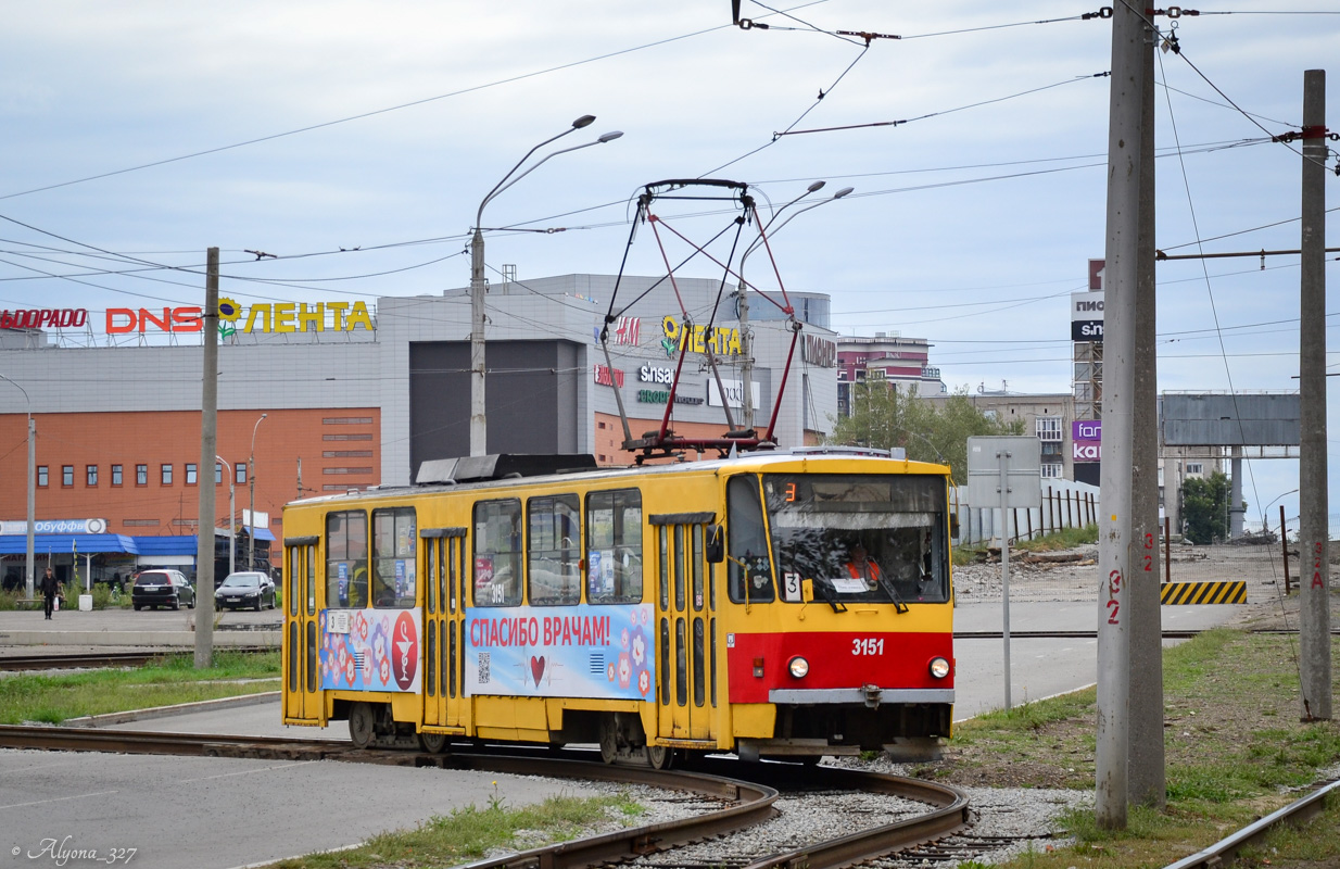 Барнаул, Tatra T6B5SU № 3151