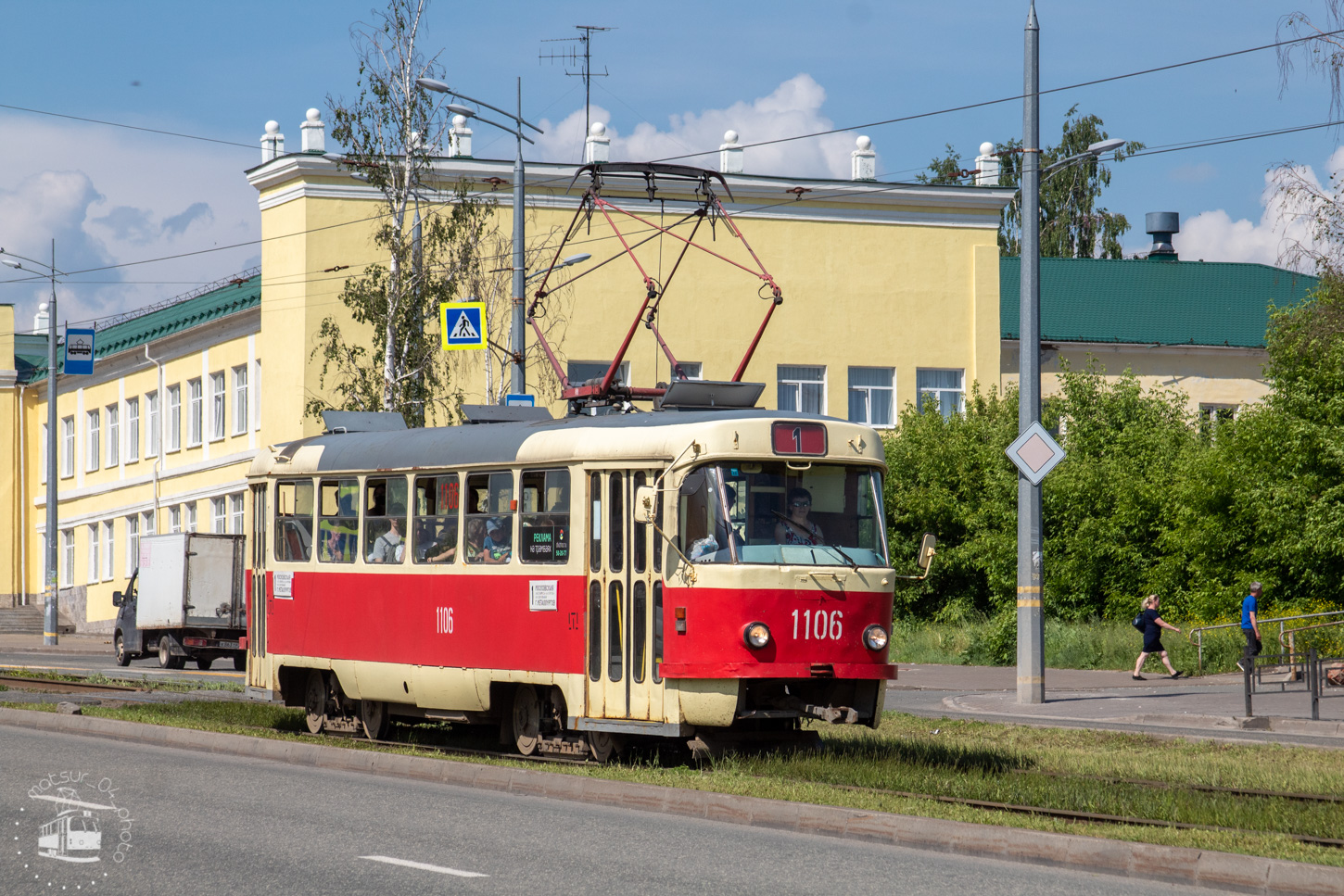 Iževska, Tatra T3SU (2-door) № 1106