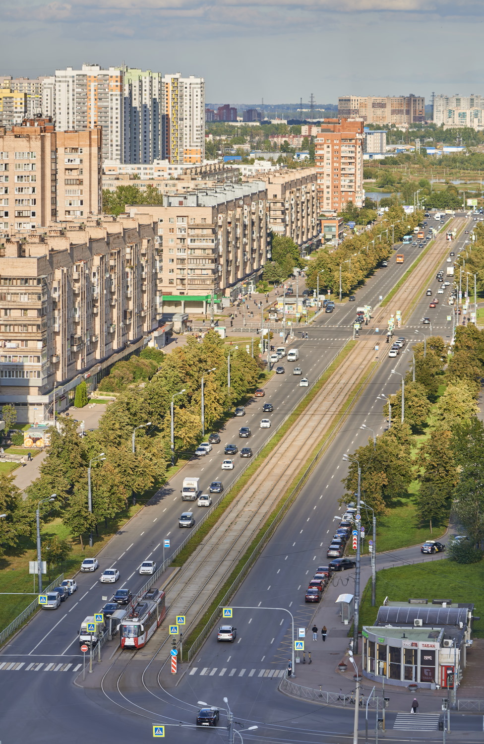 Sankt Petersburg — Tram lines and infrastructure Sankt Petersburg — Tram lines and infrastructure