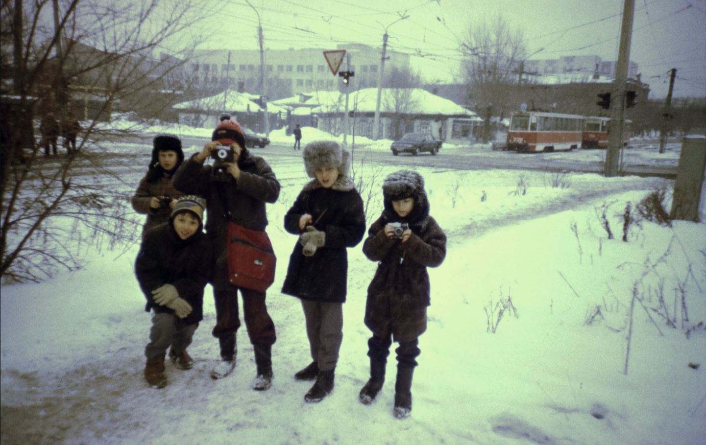 Омск, 71-605 (КТМ-5М3) № 228; Омск, 71-605 (КТМ-5М3) № 154; Омск — Исторические фотографии