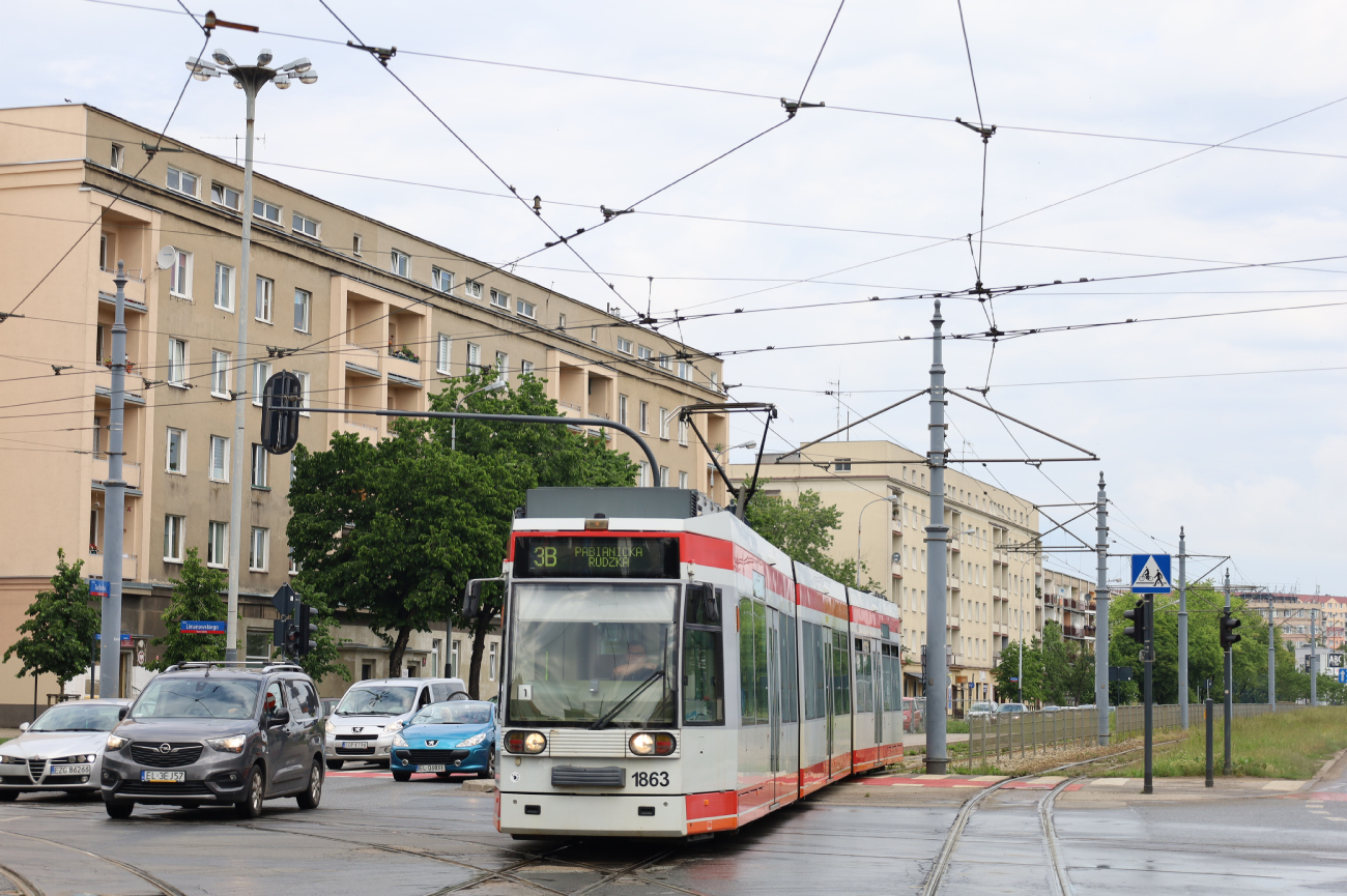 Łódź, Duewag MGT6D № 1863