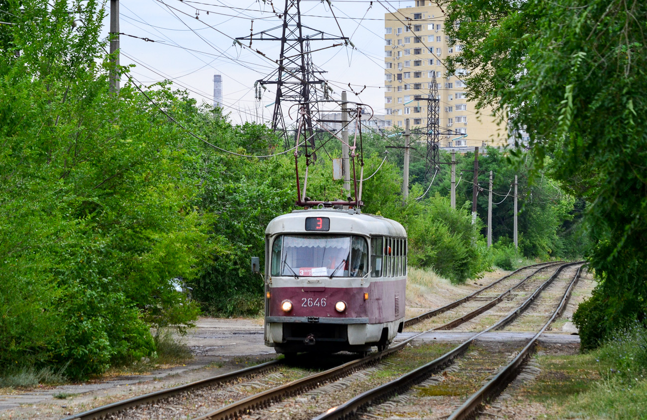 Волгоград, Tatra T3SU (двухдверная) № 2646