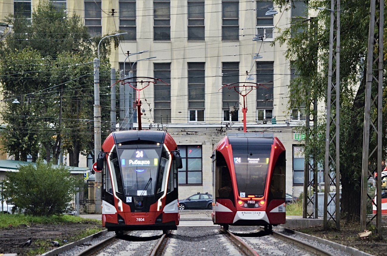 Санкт-Петербург, 71-923М «Богатырь-М» № 7804; Санкт-Петербург, 71-923М «Богатырь-М» № 7802