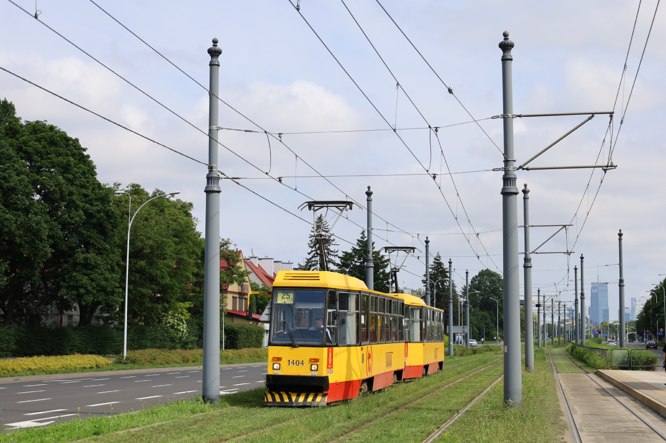 Варшава, Konstal 105Ne № 1404