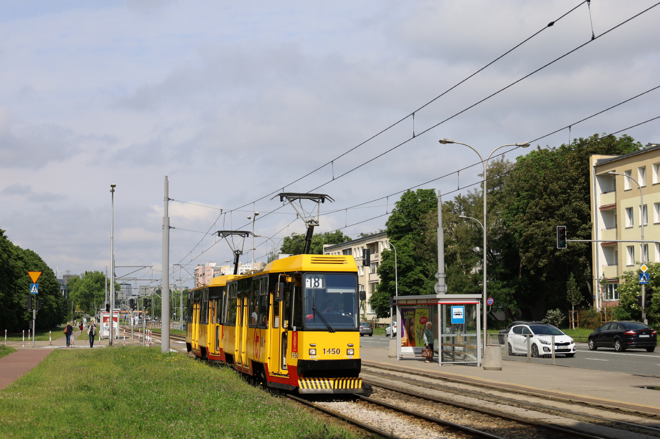 Варшава, Konstal 105Nf № 1450