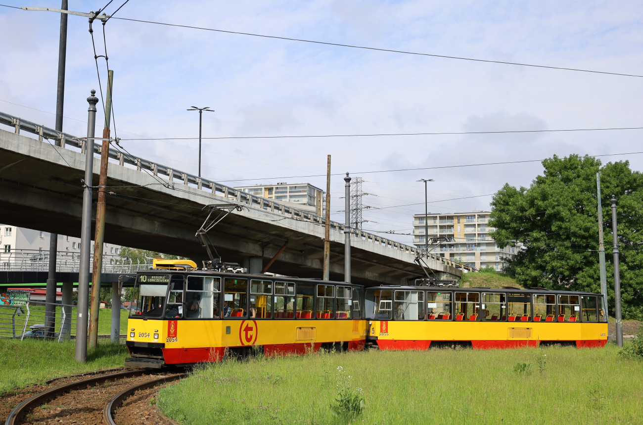 Варшава, Konstal 105N2k № 2054; Варшава, Konstal 105N2k № 2055