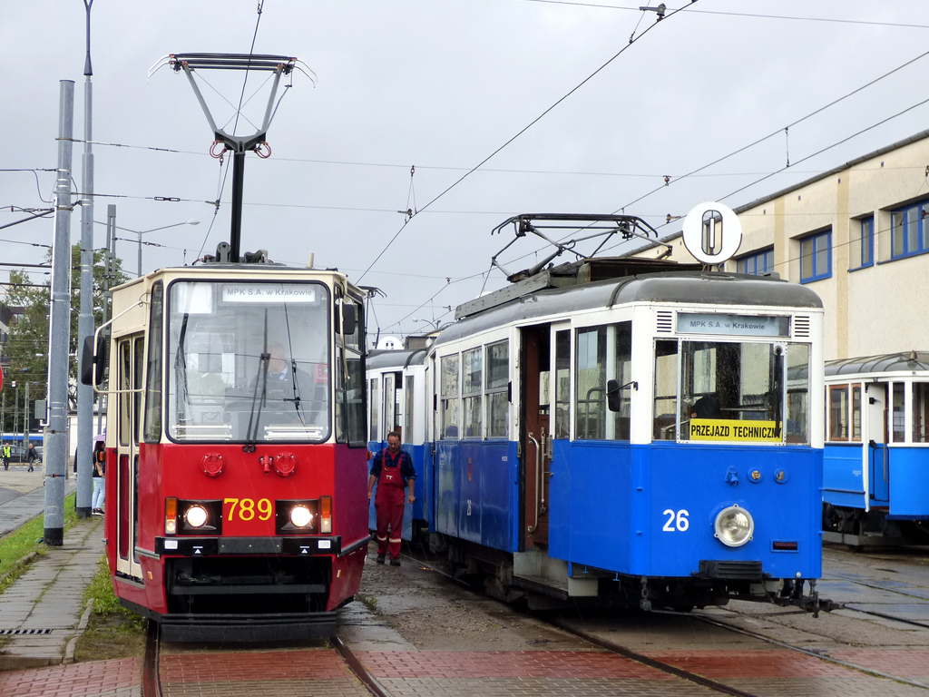 Краков, Konstal 105NT № 789; Краков, Konstal N № 26; Краков — Парад исторических и современных трамваев 2022