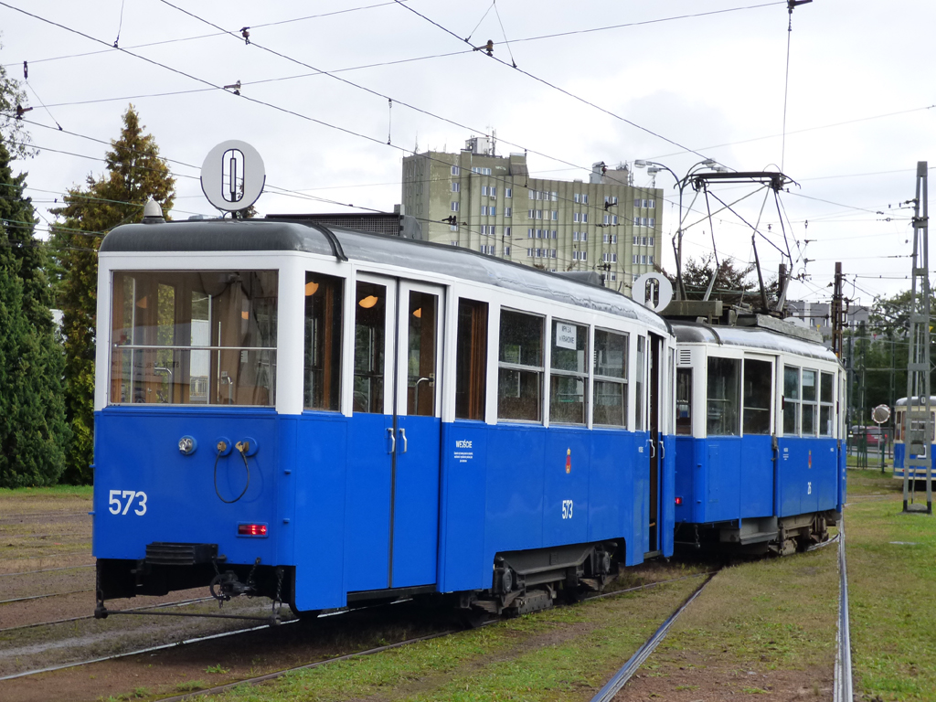 Krakkó, Konstal 4ND1 — 573; Krakkó — Parade of historic and contemporary trams 2022