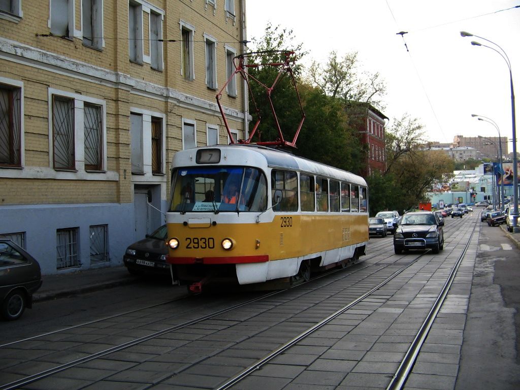 Москва, Tatra T3SU № 2930