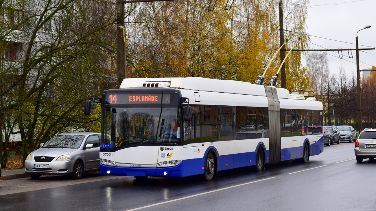 Рига, Škoda 27Tr Solaris III № 27221