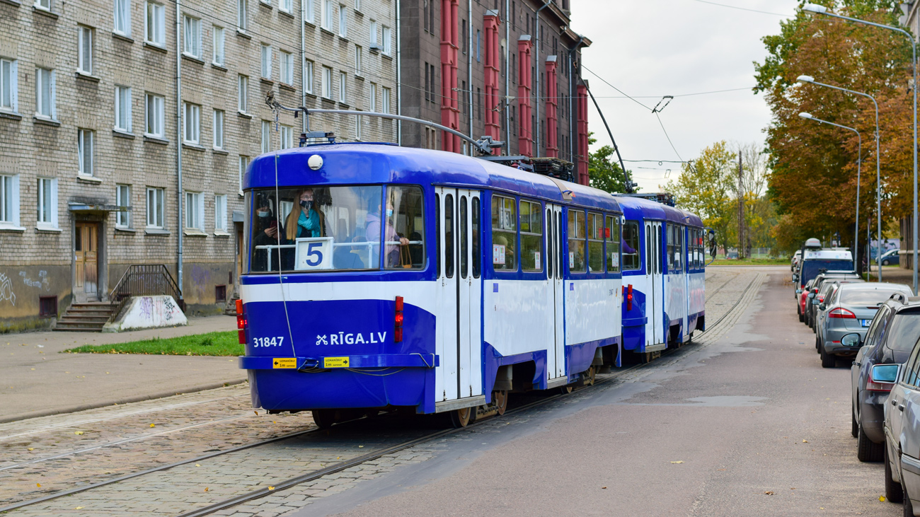 Рига, Tatra T3A № 31847