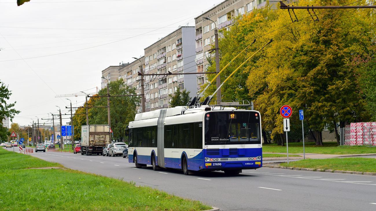 Рига, Škoda 27Tr Solaris III № 27690