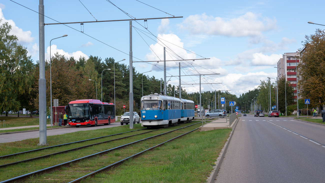 Daugavpils, Tatra T3DC1 # 072; Daugavpils, Tatra T3DC2 # 073; Daugavpils — Tramway Lines and Infrastructure Daugavpils, Tatra T3DC1 # 072; Daugavpils, Tatra T3DC2 # 073; Daugavpils — Tramway Lines and Infrastructure