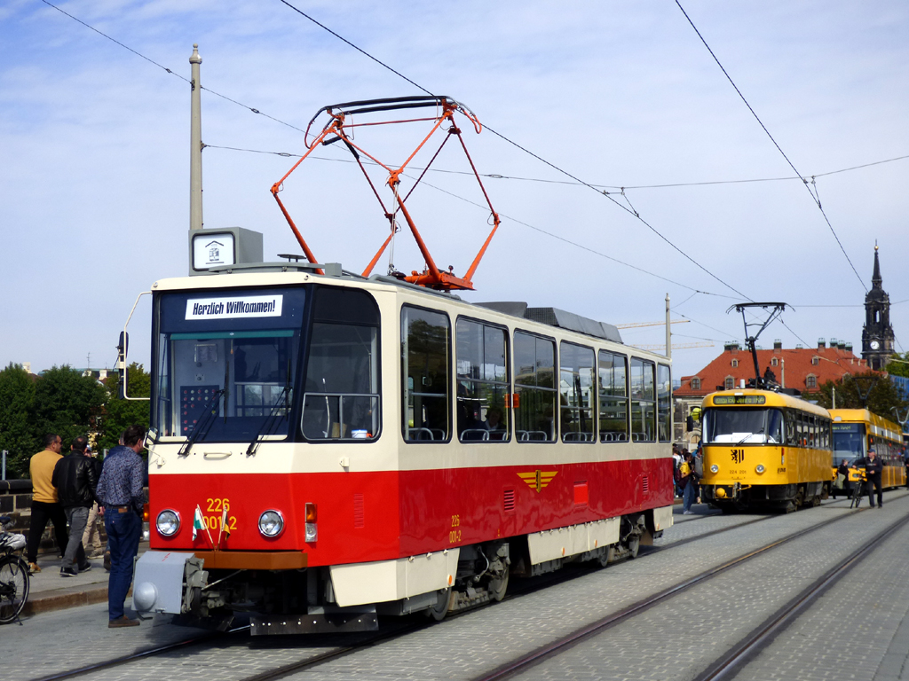 Дрезден, Tatra T6A2 № 226 001 (201 316); Дрезден — 150 лет трамвайному движению в Дрездене (24.09.2022)