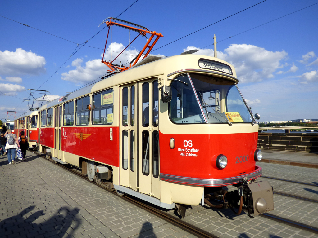 Дрезден, Tatra T4D № 2000 (201 314); Дрезден — 150 лет трамвайному движению в Дрездене (24.09.2022)