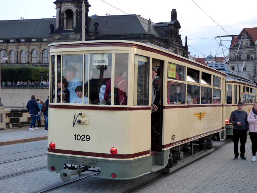 Dresden, Lindner 2-axle trailer car № 1029 (251 310); Dresden — 150th anniversary of Dresden trams (24.09.2022)
