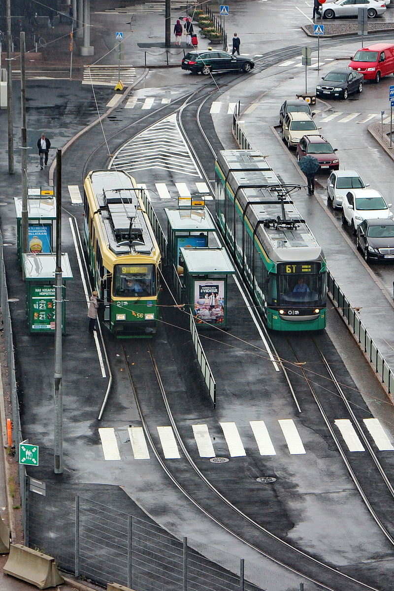 Helsinki — Espoo, Valmet NRV1 — 56; Helsinki — Espoo, Bombardier Variotram MLRV2 — 239 Helsinki — Espoo, Valmet NRV1 — 56; Helsinki — Espoo, Bombardier Variotram MLRV2 — 239
