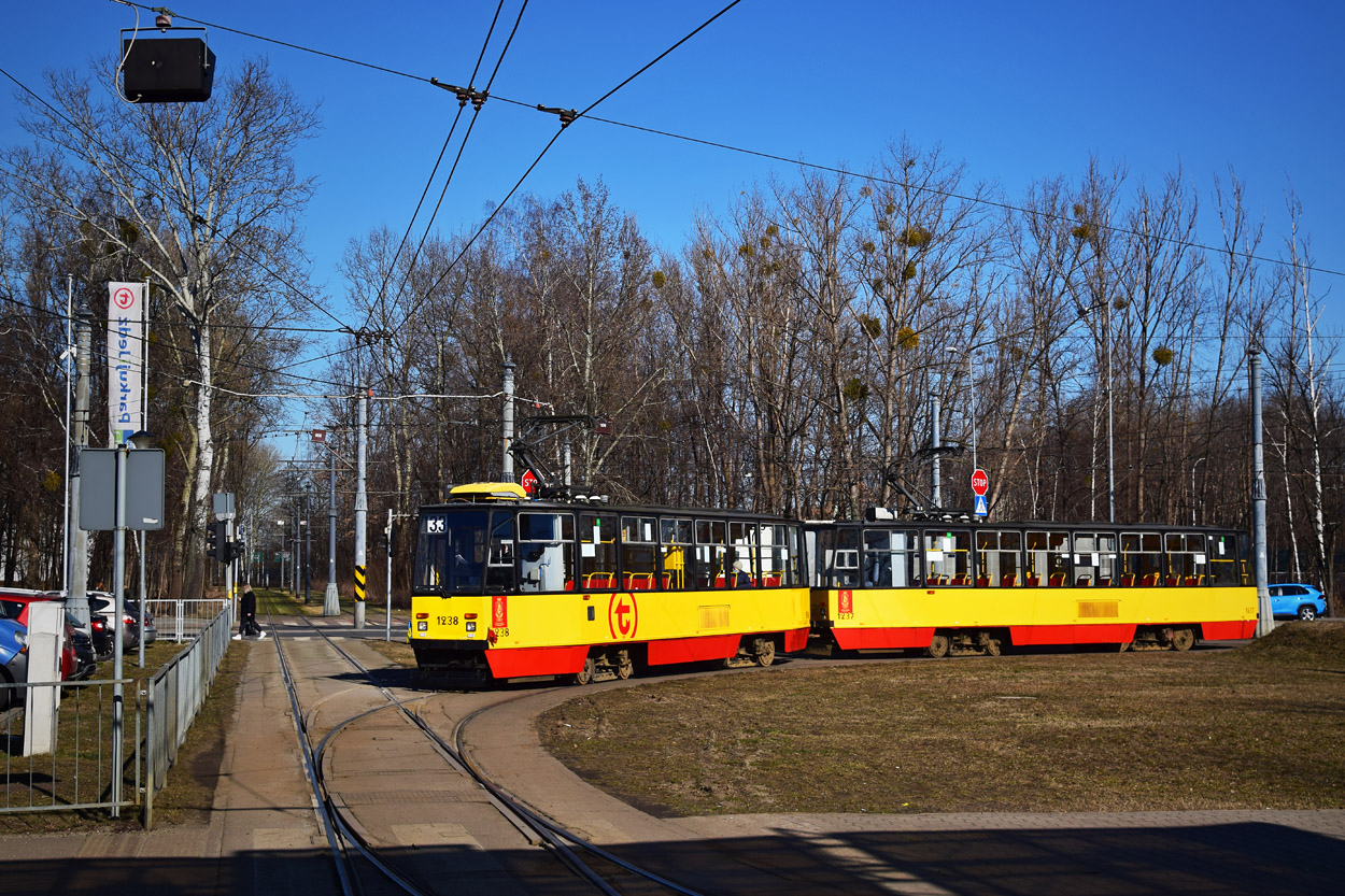 Варшава, Konstal 105Na № 1238; Варшава, Konstal 105Na № 1237