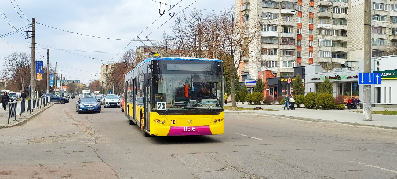 Львів, ЛАЗ E183D1 № 113