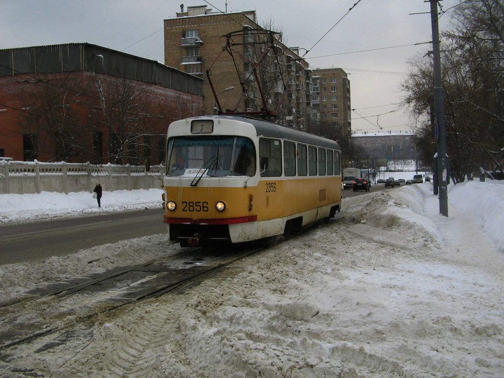Москва, Tatra T3SU № 2856