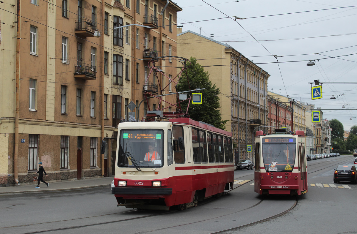 Санкт-Петербург, 71-134К (ЛМ-99К) № 8322; Санкт-Петербург, 71-134А (ЛМ-99АВН) № 3907
