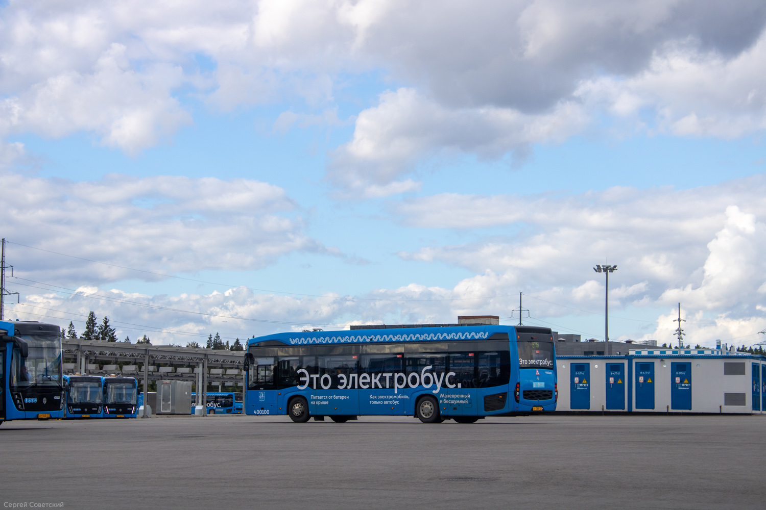 Москва, КАМАЗ-6282 № 400100; Москва — Электробусный парк "Красная Пахра"