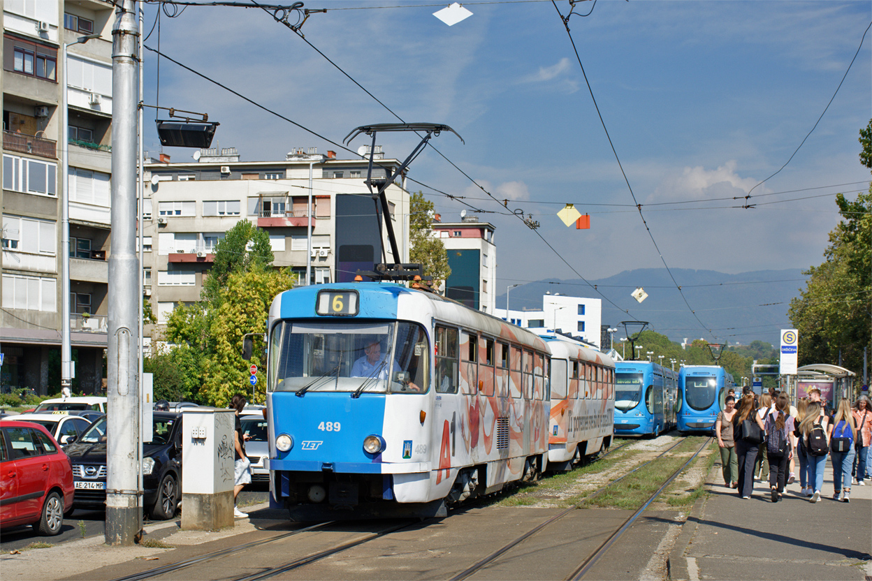 Загреб, Tatra T4YU № 489