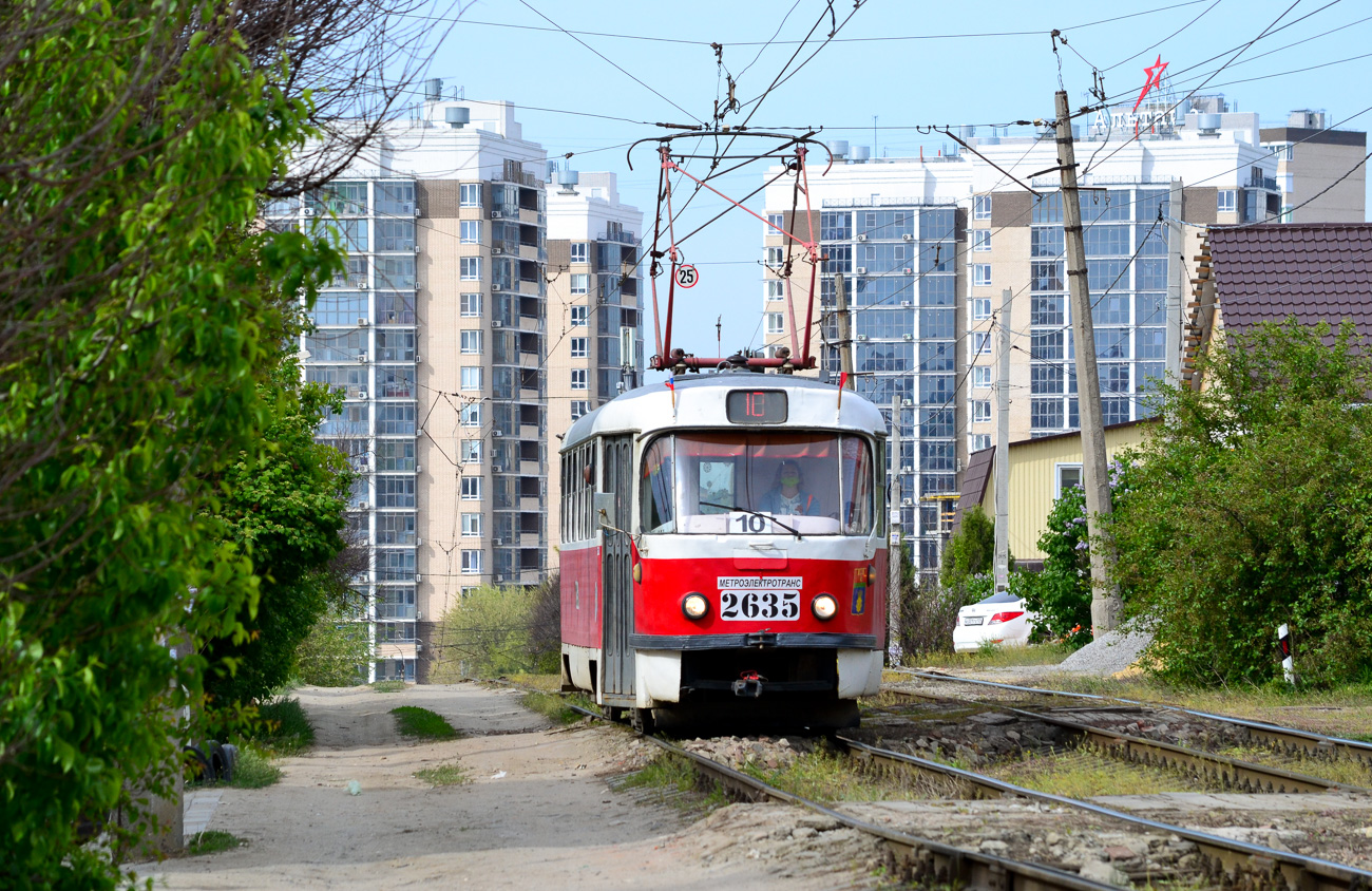 Волгоград, Tatra T3SU (двухдверная) № 2635