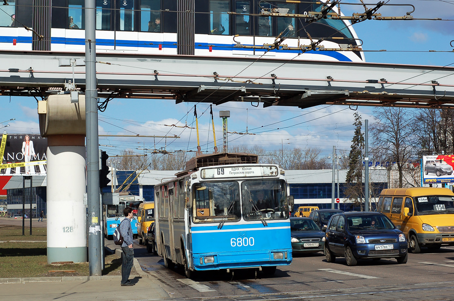Москва, АКСМ 101ПС № 6800; Москва — Монорельс