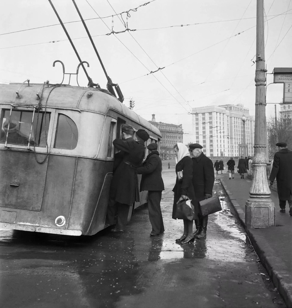 Москва — Исторические фотографии — Трамвай и Троллейбус (1946-1991)