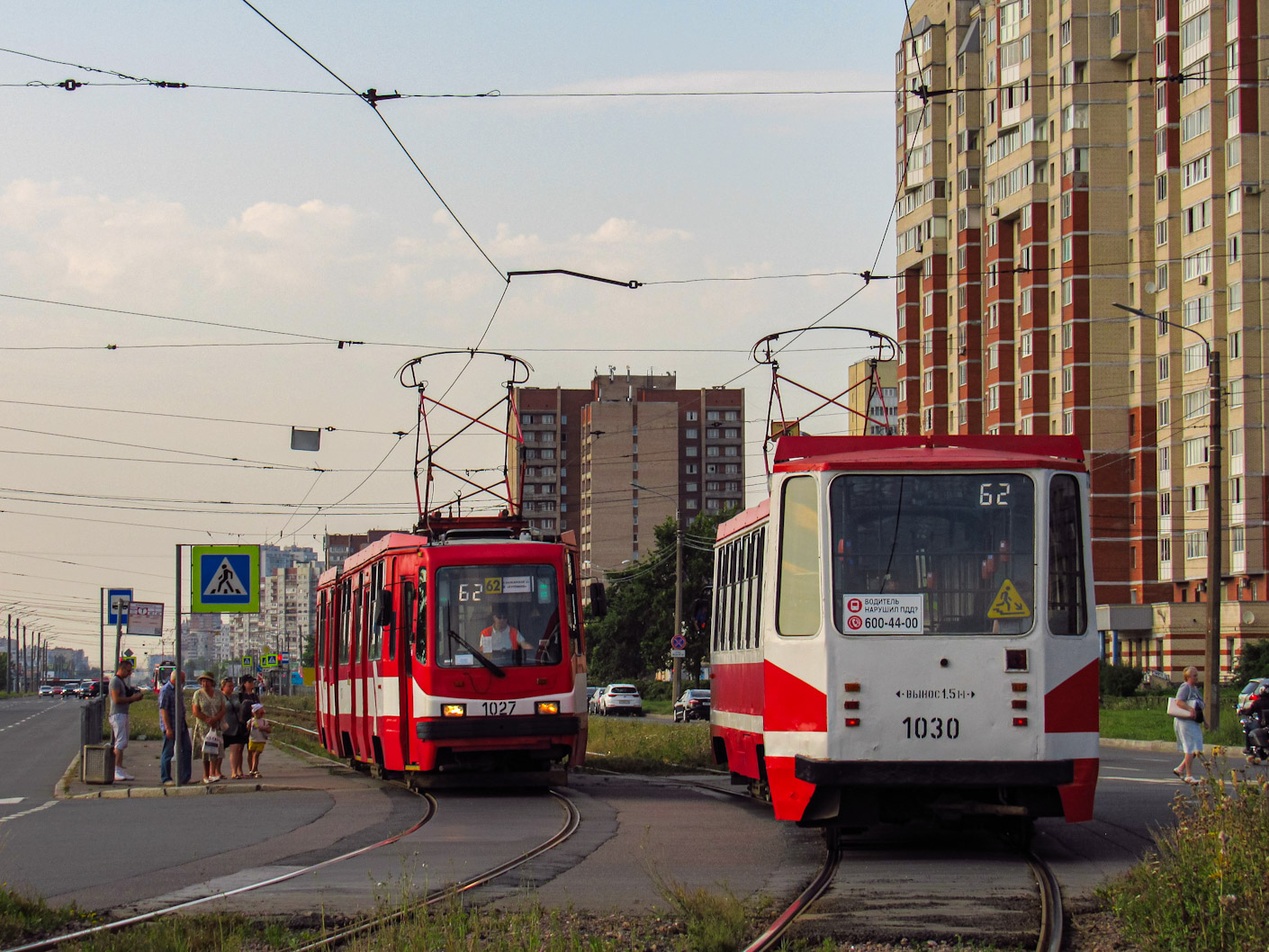 Санкт-Петербург, 71-147К (ЛВС-97К) № 1027; Санкт-Петербург, 71-147К (ЛВС-97К) № 1030