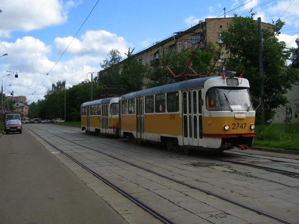 Москва, Tatra T3SU № 2747