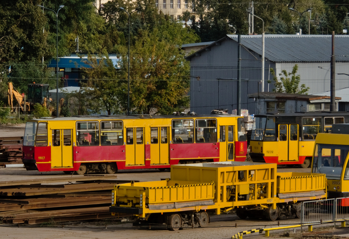 Варшава, ZPS TDD.40.00 № 9007; Варшава, Konstal 105Na № 1167