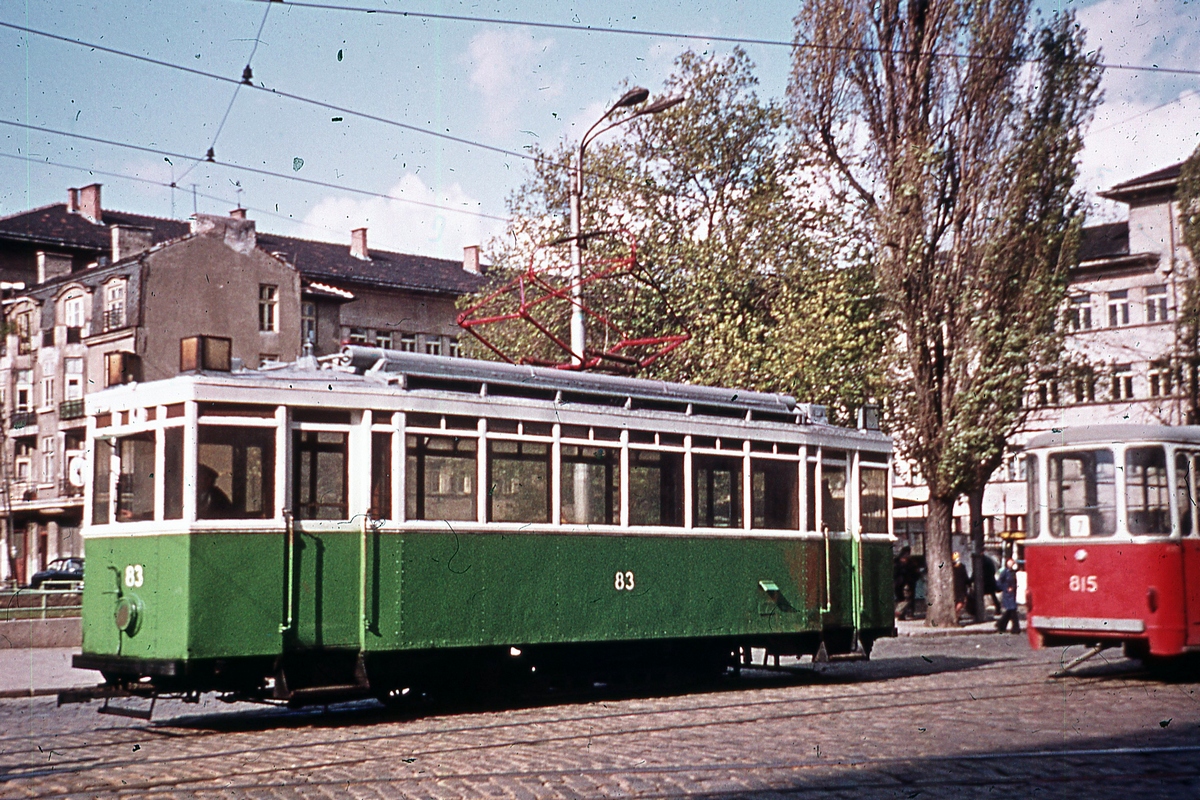 Sofia, Siemens № 83; Sofia, Sofia-65 № 815; Sofia — Historical — Тramway photos (1945–1989)