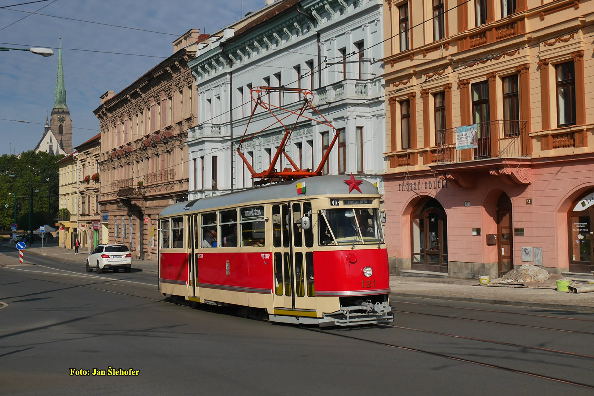 Plzeň, Tatra T1 č. 121; Plzeň — Oslavy výročí 60 let tramvají na Světovaru / Celebrations of the anniversary of 60 years of trams in Světovar Plzeň, Tatra T1 č. 121; Plzeň — Oslavy výročí 60 let tramvají na Světovaru / Celebrations of the anniversary of 60 years of trams in Světovar