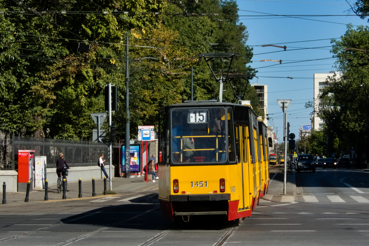 Варшава, Konstal 105Nf № 1451