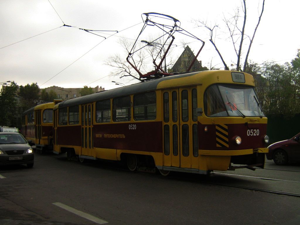 Москва, Tatra T3SU № 0520