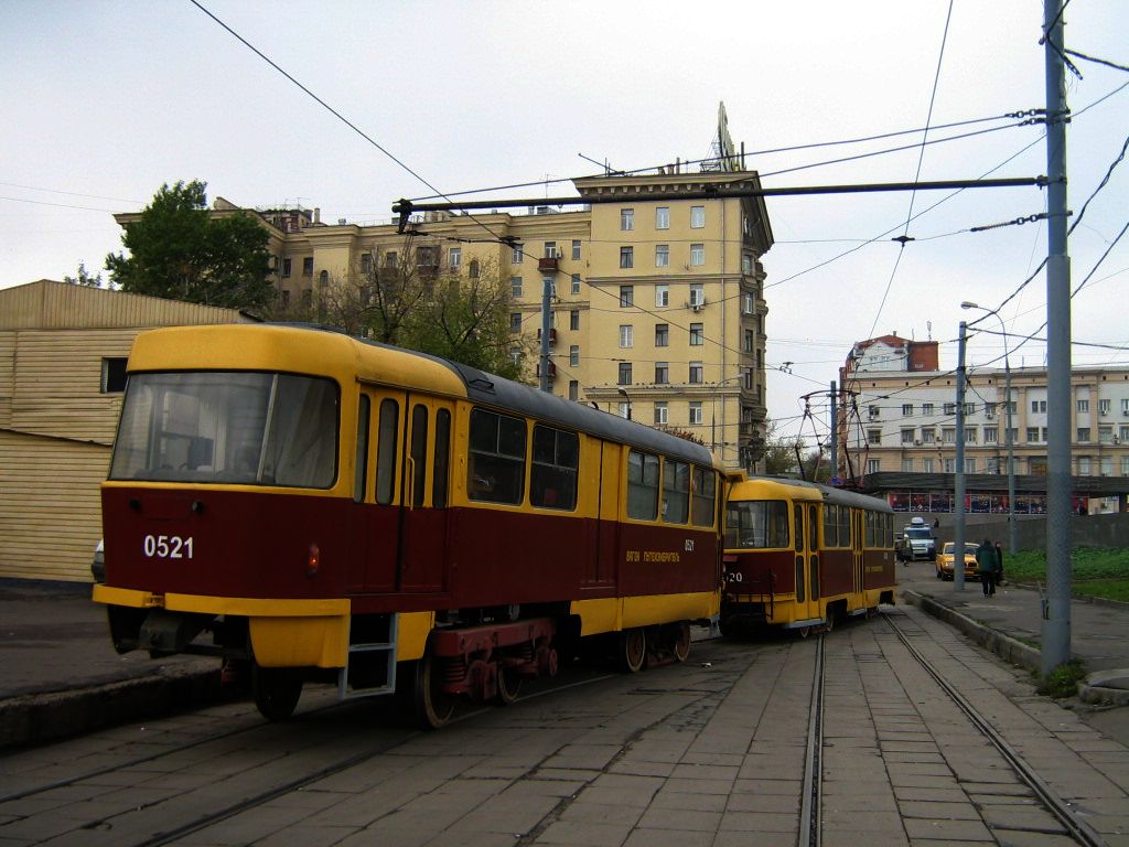 Москва, Tatra T3SU № 0521