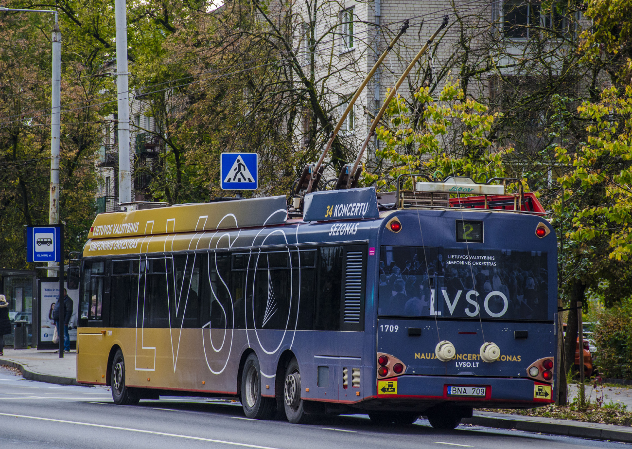 Вильнюс, Solaris Trollino II 15 AC № 1709